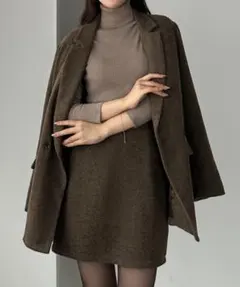 ヘリンボーンテーラードジャケット