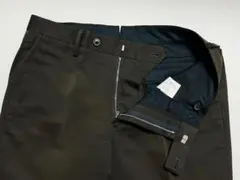 トゥモローランド コットンウールパンツ 446 スラックス オリーブ カーキのサムネイル