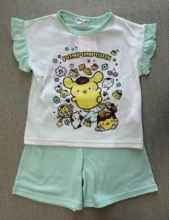 ポムポムプリン 半袖蓄光パジャマ 上下セット　120cmのサムネイル