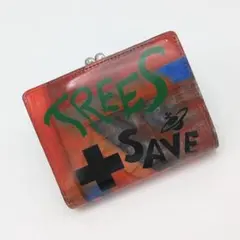 ヴィヴィアンウエストウッド 二つ折り財布 がま口 オレンジ エナメル