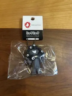 黒 ミャクミャク pvc マスコット ボールチェーン ブラック キーホルダー　A
