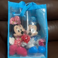 ミッキー ミニー ぬいぐるみ　ペア　結婚式　電報　ウエルカム　ウェルカム