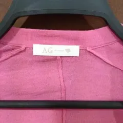 AG アクアガール　カーディガン　ピンクトップス　ニットカーディガン　羽織りのサムネイル