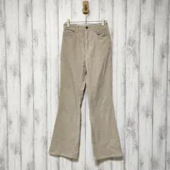 GU ジーユー (S)　コーデュロイ フレアパンツ