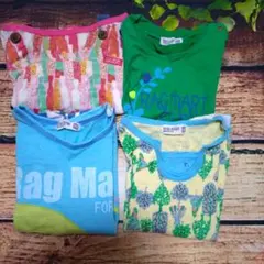 美品★90cm ラグマート　90cm 半袖Tシャツ4枚セット