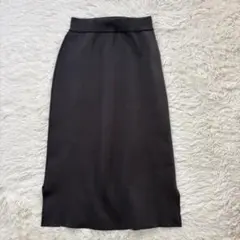 無印良品　ニットスカート　Mサイズ　チャコールグレー