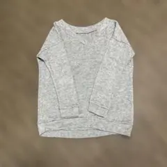 ベルーナRyu R yu Vネック長袖セーター M グレー