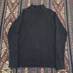 70s Euro Vintage EASY WEAR リブニットジップアップ