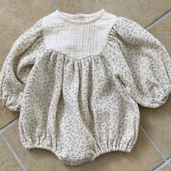 新品未使用品　bebeholic 韓国子供服　花柄　ロンパース　80cm