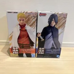 【匿名配送】未開封品　忍界造形列伝　うちはサスケ＆うずまきナルト　２体セット