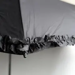 ハ*ネ様 nifty colors 折りたたみ傘 フリルカーボン軽量ミニ55 黒のサムネイル