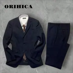 ORIHICA オリヒカ スーツ ネイビー ストライプ XL