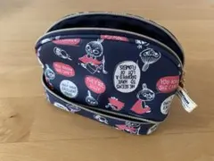 【MOOMIN】ファスナー付2段ポーチ