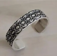 ✨1点もの✨バングル スティーブイエローホース シルバー 146mm ナバホ