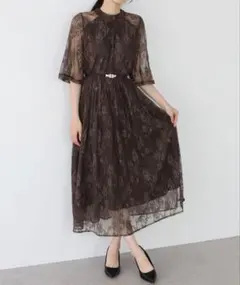 ブルーイースト バックリボンレースパーティードレスのサムネイル
