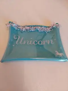 ユニコーン　ポーチ　ブルー　未使用