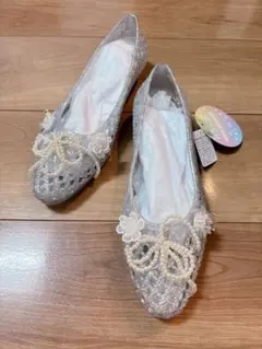 ジェリーサンダル ジェリーシューズ シルバー　Heavenly Jelly風のサムネイル