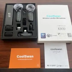 CoolSwan ワイヤレスマイク デュアルセット　ピンマイク iPhone対応
