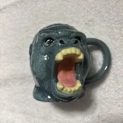 ゴリラの顔 マグカップ 陶器製