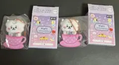 BT21 Night ATTRACTION ぬいぐるみキーホルダー RJ 2個