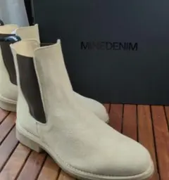 MINEDENIM Suede Leather SideGore ブーツ 未使用のサムネイル