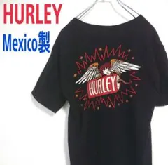 Mexico製 HURLEY ハーレー Art ビッグロゴ 黒色 Tシャツ
