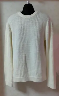 H&M アイボリー 長袖ニットセーター Sサイズ表記