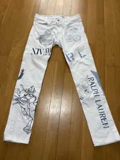 【激レア】【美品】Ralph Lauren ホワイト グラフィックデニムのサムネイル