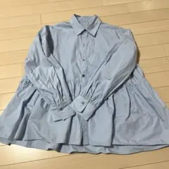 ROPÉ PICNIC ぺプラムシャツ