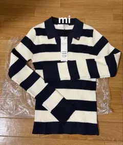 ウォッシャブルスキッパー長袖ニットトップス