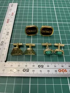カフスボタン カフリンクス 3点セット