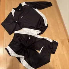 00s NIKE ピステ プルオーバー セットアップ ブラック L