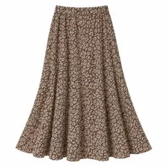 ZARA 花柄 フレアスカート ロングスカート