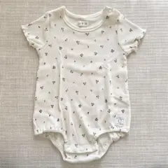 conoco コノコ バースデイ 半袖ロンパース 80 花柄 ベビー 女の子