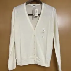 ♡UNIQLO オフホワイト　エクストラファインメリノvネックカーディガン
