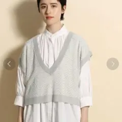 nikoand... ニコアンド　2wayシアーショートベスト　グレー