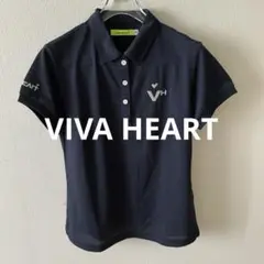 VIVA HEARTビバハート★紺色ネイビーポロシャツ★速乾