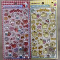 正規品　ボンボンドロップシール　第二弾　サンリオ　キティ赤 ポムポムプリン