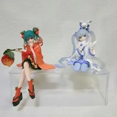 初音ミク　雪ミク　ぬーどるストッパーフィギュア　２点セット