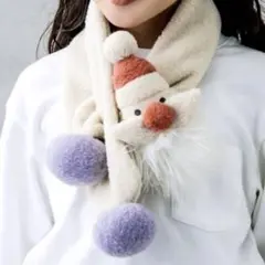 3COINS クリスマス KIDSマフラー サンタ 1点