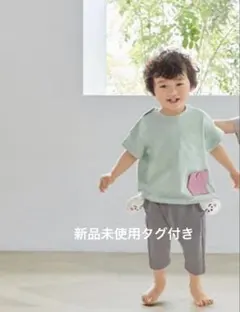 シナぷしゅGUデザイン半袖Tシャツ90cm(新品)グリーン