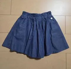 F.O.KIDS デニム フレアスカート インナーパンツ付き 120cm