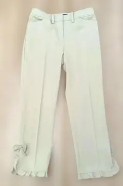 M'S GRACY エムズグレイシー 裾リボン クロップドパンツ 38 - メルカリ
