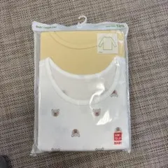 ユニクロ　コットンフライスインナー　長袖　120