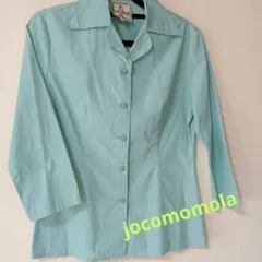 jocomomola オ―プンカラーブラウス　グリーンのサムネイル