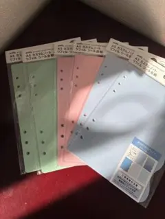 A5カスタムノートリフィル シール台紙6点セット