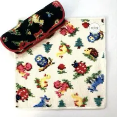 フェイラーハイジ柄の タグ付眼鏡ケースと 新品未使用のハンカチのセット