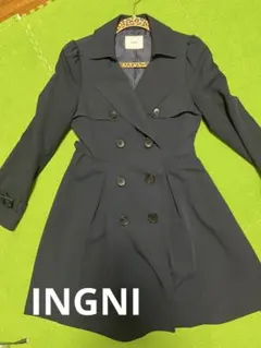 INGNI ネイビー Aラインコート