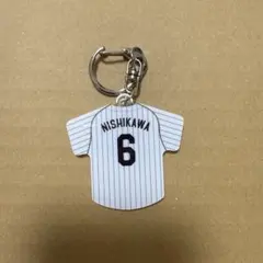 千葉ロッテマリーンズ ユニフォーム型キーホルダー 西川史礁