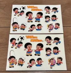 ヤン坊マー坊 天気予報 ステッカー シール 2枚セットのサムネイル